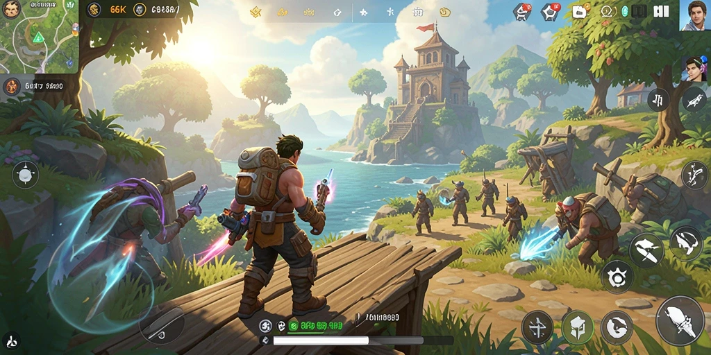 Gameplay seru dalam dunia terbuka 66K yang menakjubkan.