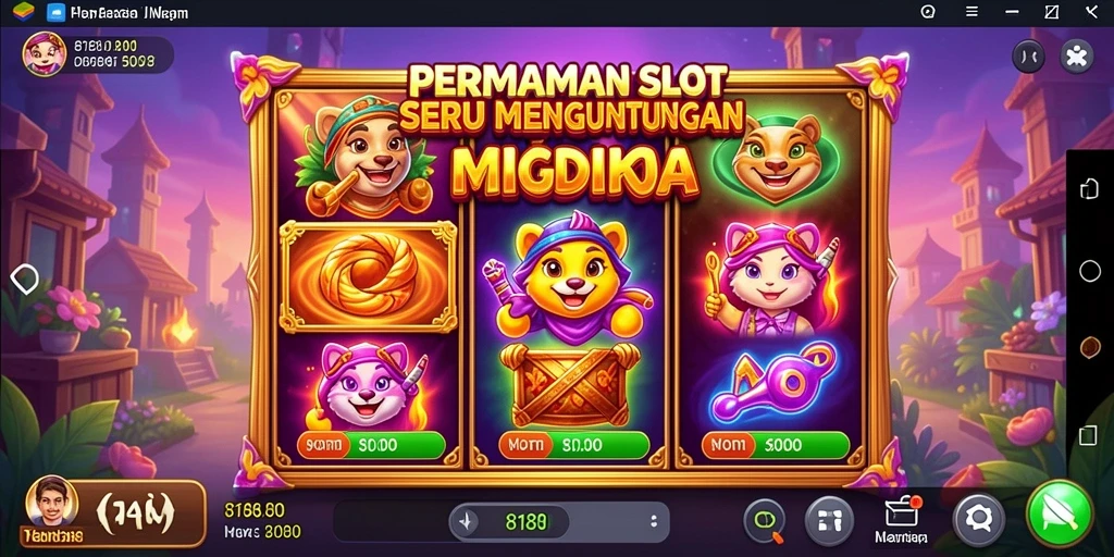 Tampilan gameplay Slot yang menarik dan penuh warna dari 8180.