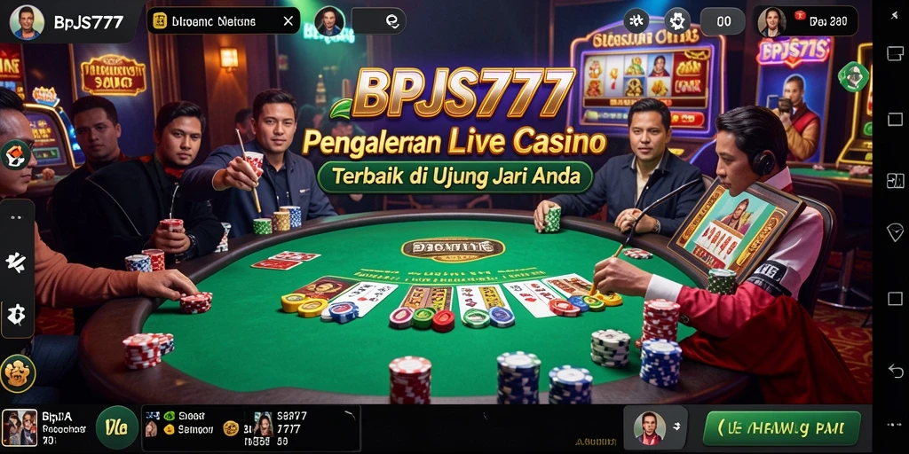 Tampilan gameplay Live Casino yang interaktif dan menarik di BPJS777.