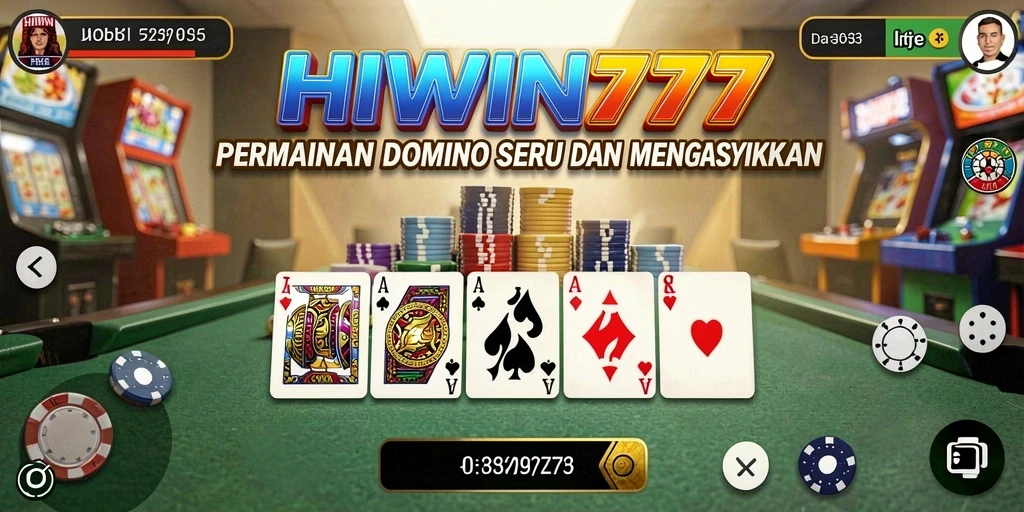 Tampilan gameplay domino yang menarik dan mendebarkan.