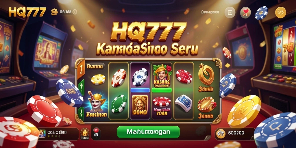 Screenshot gameplay HQ777 yang menunjukkan keseruan permainan Kasino.