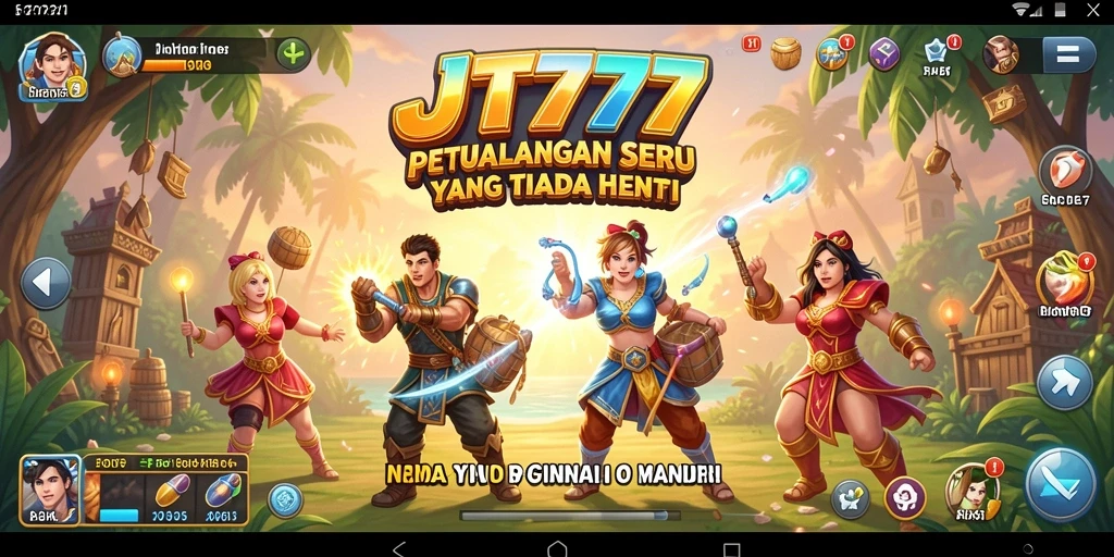 Screenshot menunjukkan aksi seru dalam game JT777.