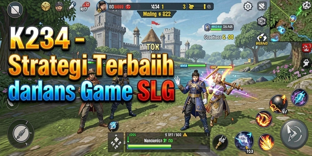 Tampilan gameplay menegangkan dari K234 yang penuh strategi SLG.