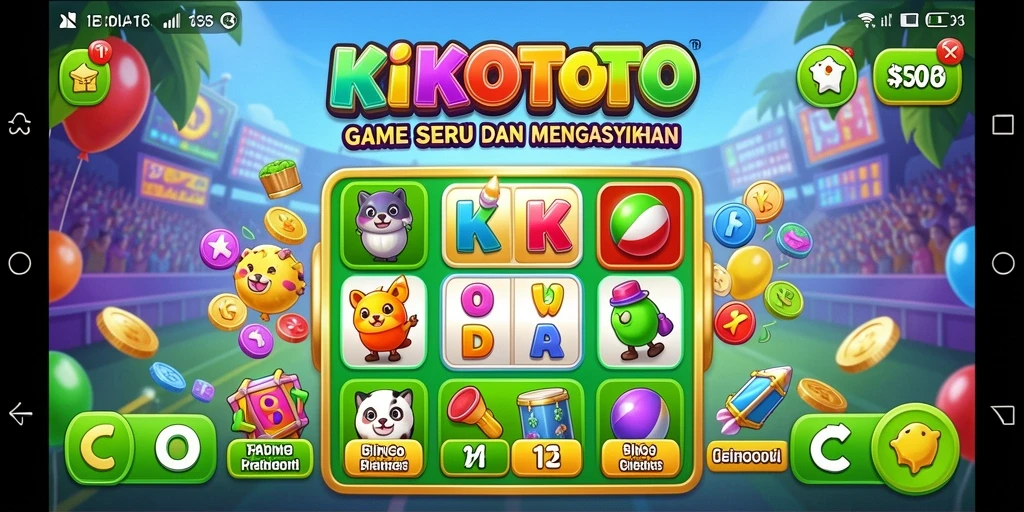 Tampilan gameplay Bingo yang seru dan interaktif di KIKOTOTO.