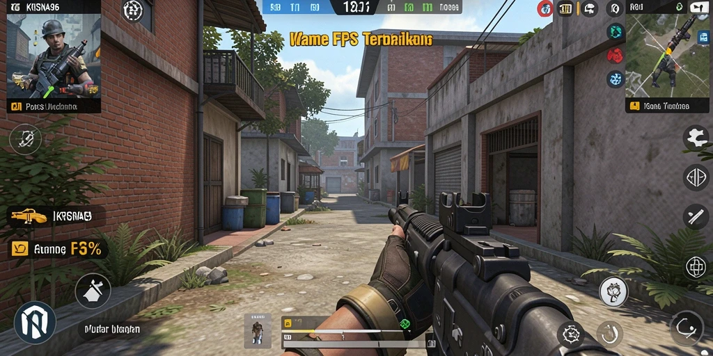 Screenshot KRISNA96 menampilkan aksi menegangkan dalam gameplay FPS.