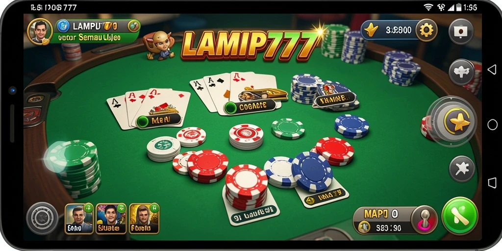 Tampilan gameplay seru dan interaktif dalam LAMPU777.