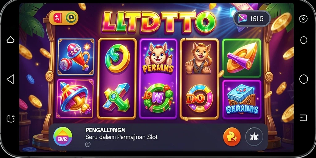 Screenshot LTDTOTO menunjukkan grafik menawan dan gameplay slot yang menggembirakan.