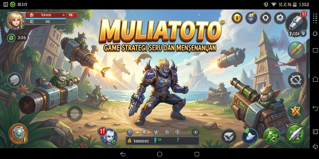 Tampilan seru dari gameplay strategis MULIATOTO.