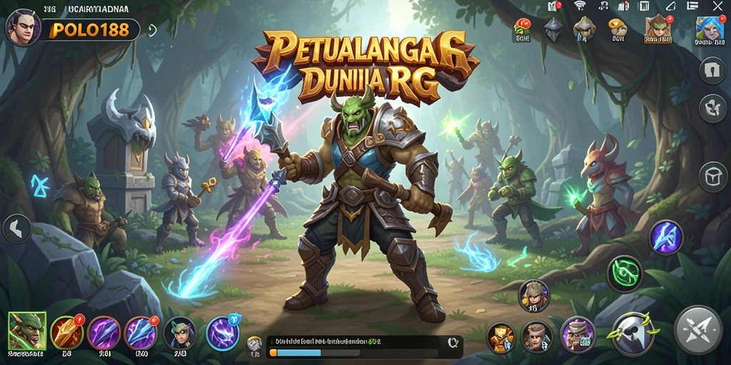 Screenshot gameplay menunjukkan serunya pertarungan epik dalam POLO188.