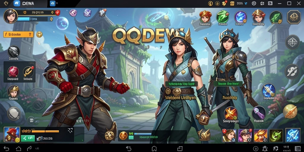 Tampilan antarmuka QQDEWA yang intuitif dan menarik.