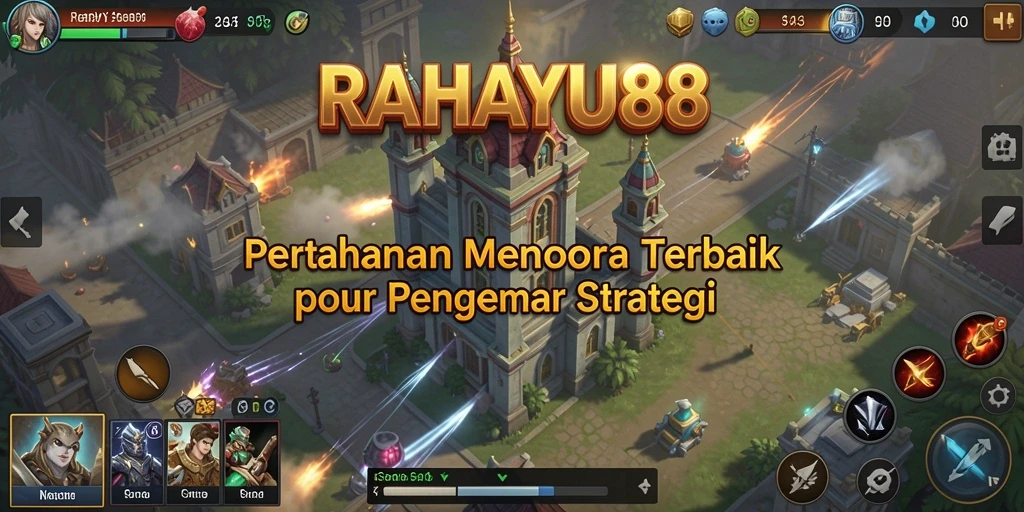 Tampilan seru gameplay Tower Defense di RAHAYU88.