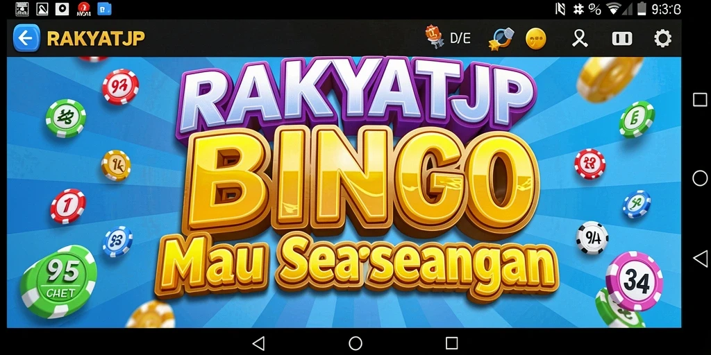 Tampilan menarik dari permainan Bingo di RAKYATJP.