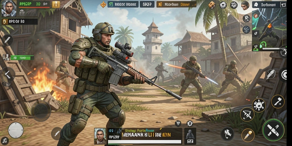 Tampilan menarik dari gameplay Tower Defense di RP62RP.