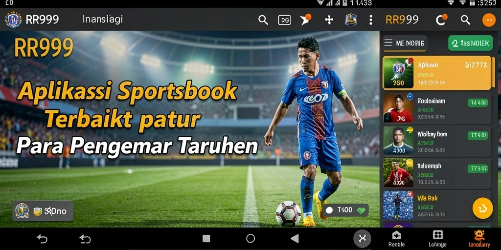 Tampilan gameplay RR999 yang menegangkan dalam taruhan olahraga.