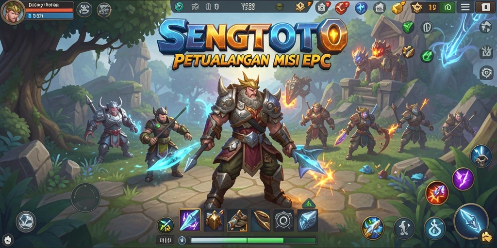 Screenshot gameplay SENGTOTO yang menampilkan pertarungan seru dalam dunia ARPG.