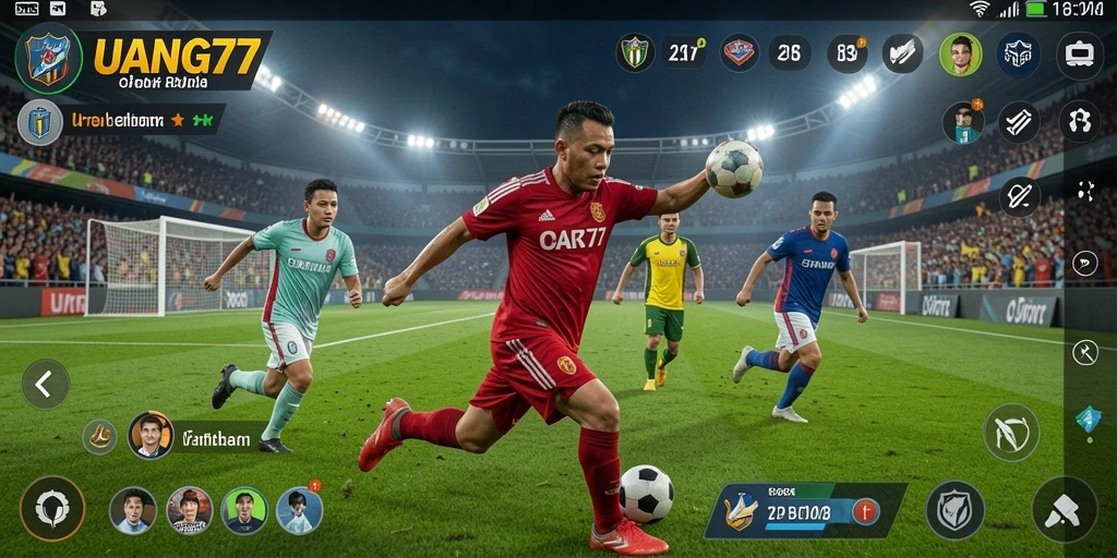 Tampilan gameplay UANG77 yang mendebarkan dengan grafik realistis.