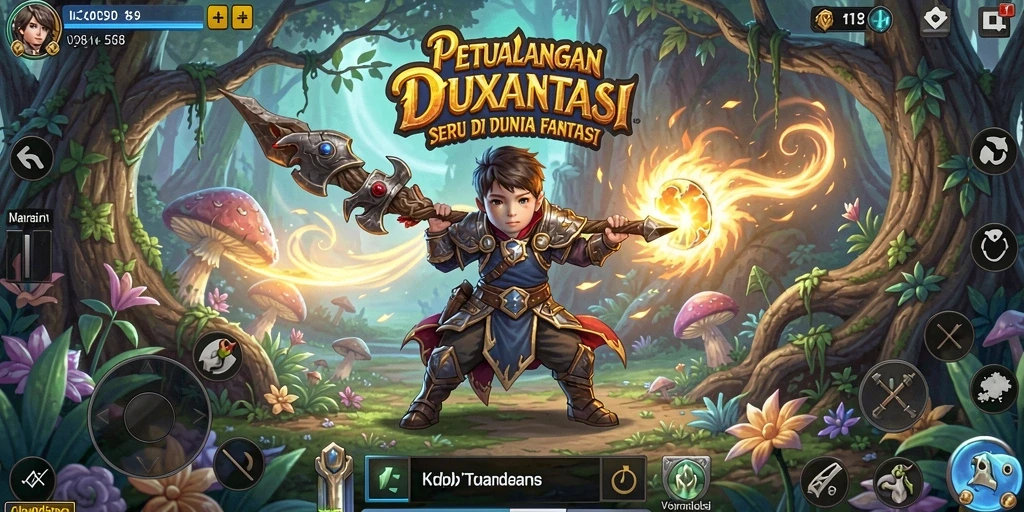 Tampilan gameplay V98 yang menggambarkan petualangan seru dan grafis memukau.
